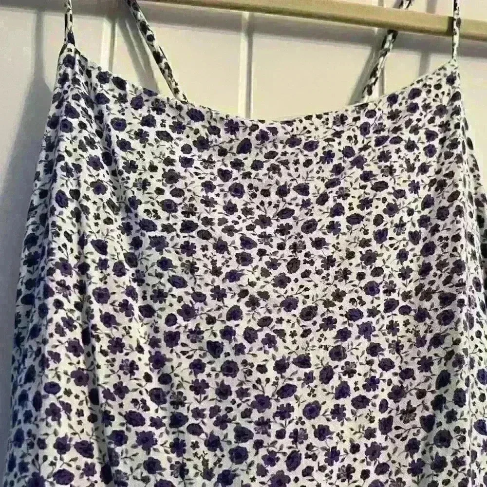 Altar’d State violet floral patterns on white Size small dress - Picture 2 of 6